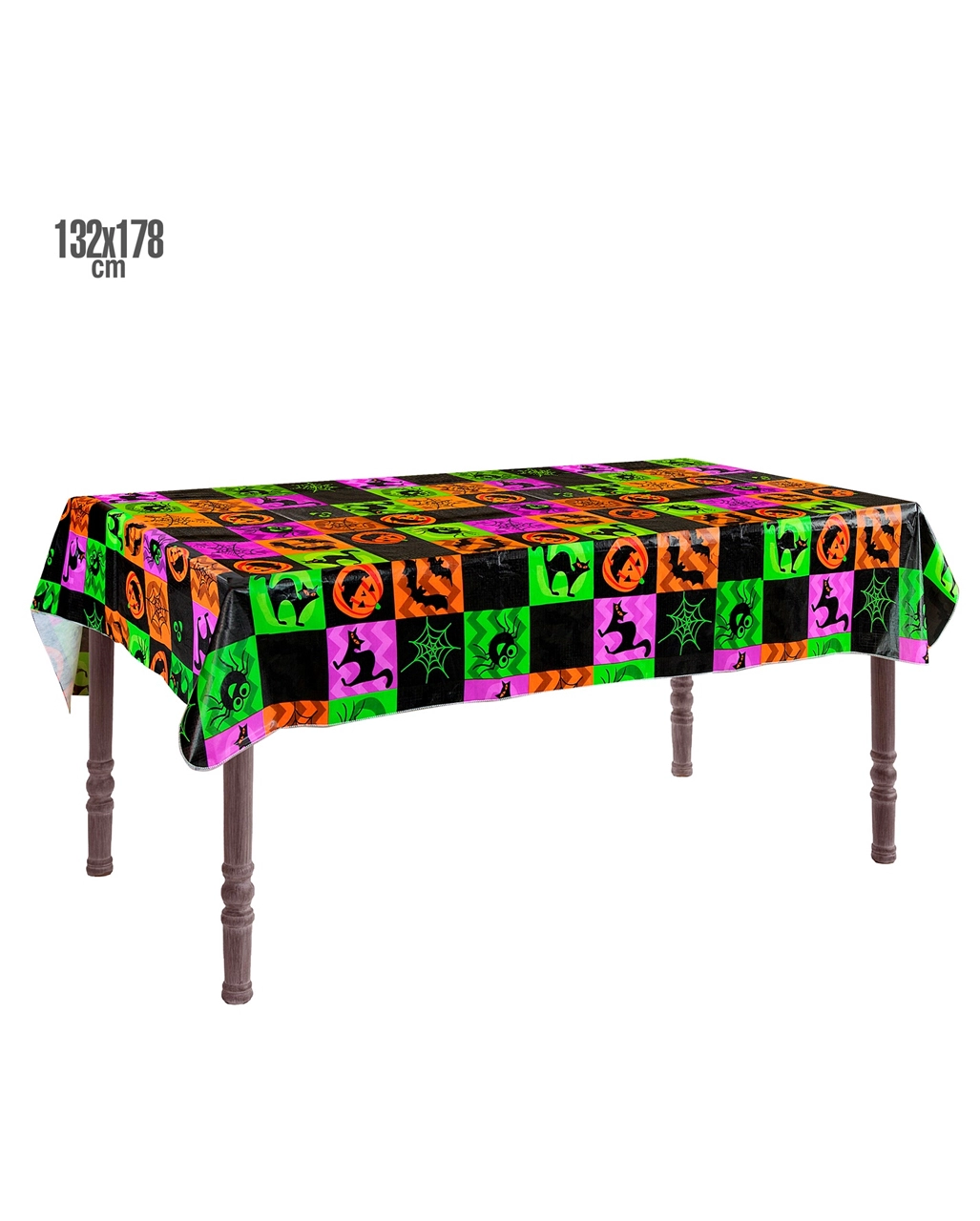 Farbige Halloween Tischdecke