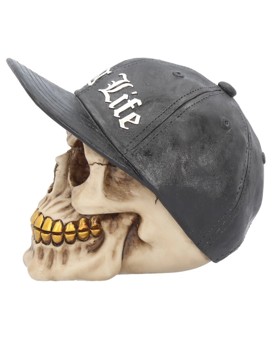 Gangster Totenschädel "Thug Life" 15,8cm – Bild 3