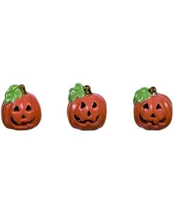 Kleiner Keramik Kürbis Dekofigur 5cm