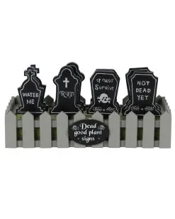 Blumenfriedhof Grabstein Schild