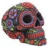 Sugar Skull Mit Blütenmuster