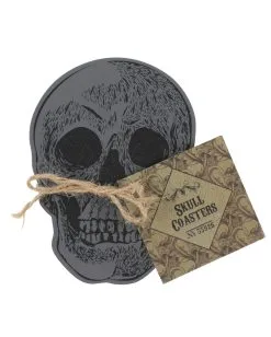 Totenschädel Untersetzer Set 4 St.